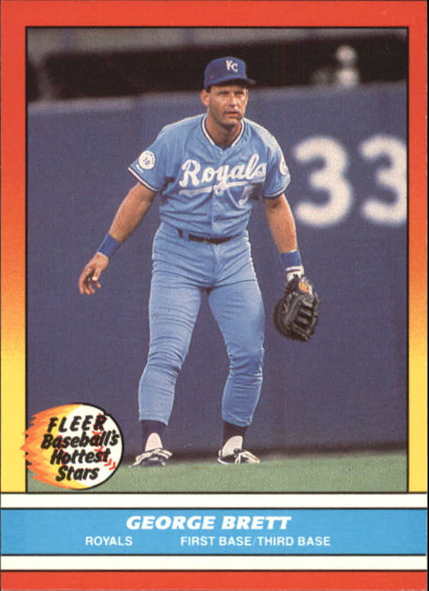 1988 Fleer Hottest Stars Baseball Cards        004      George Brett